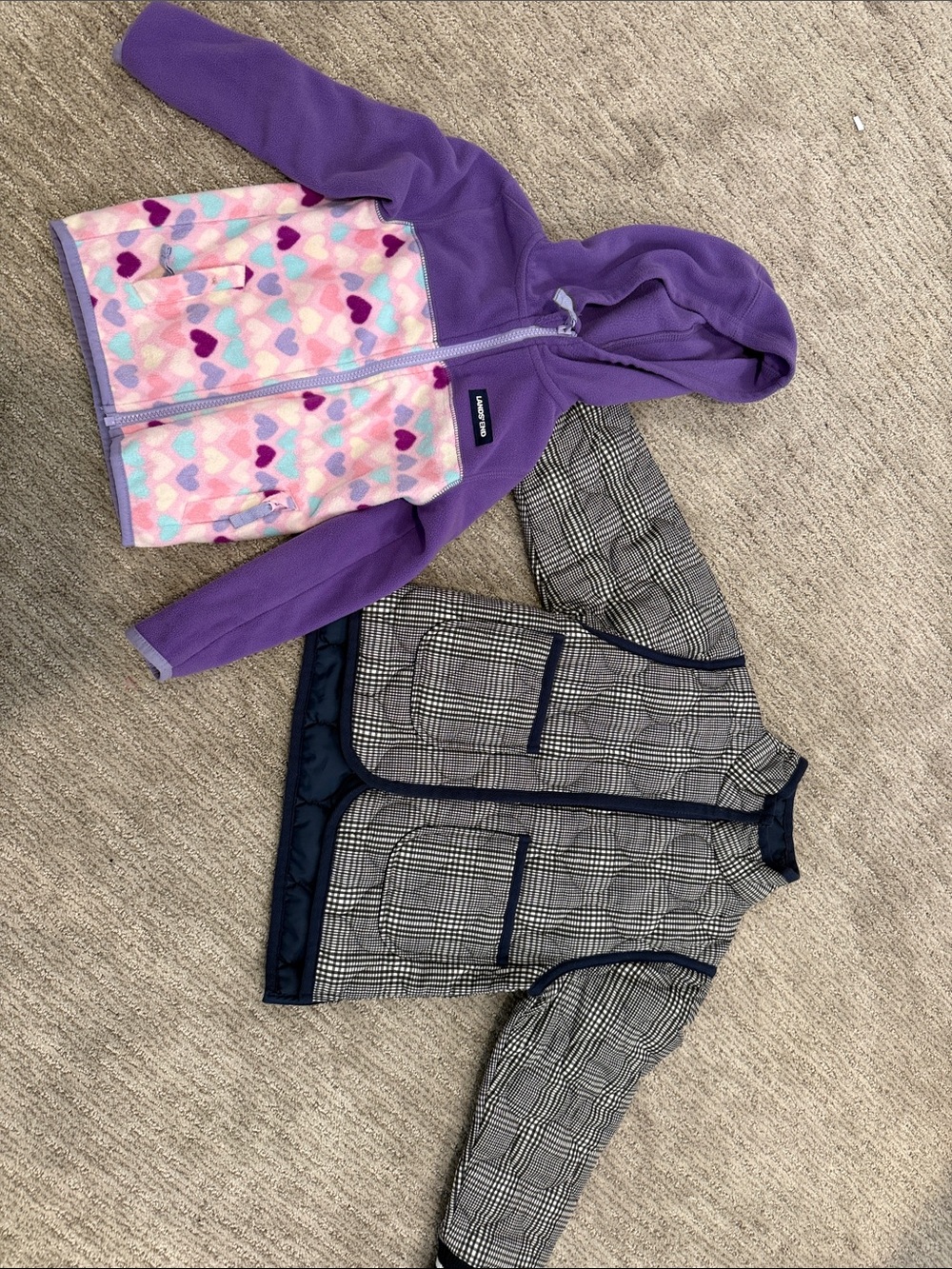 Girls 4T Fall Jacket Bundle: Lands End Fleece and Free Assembly